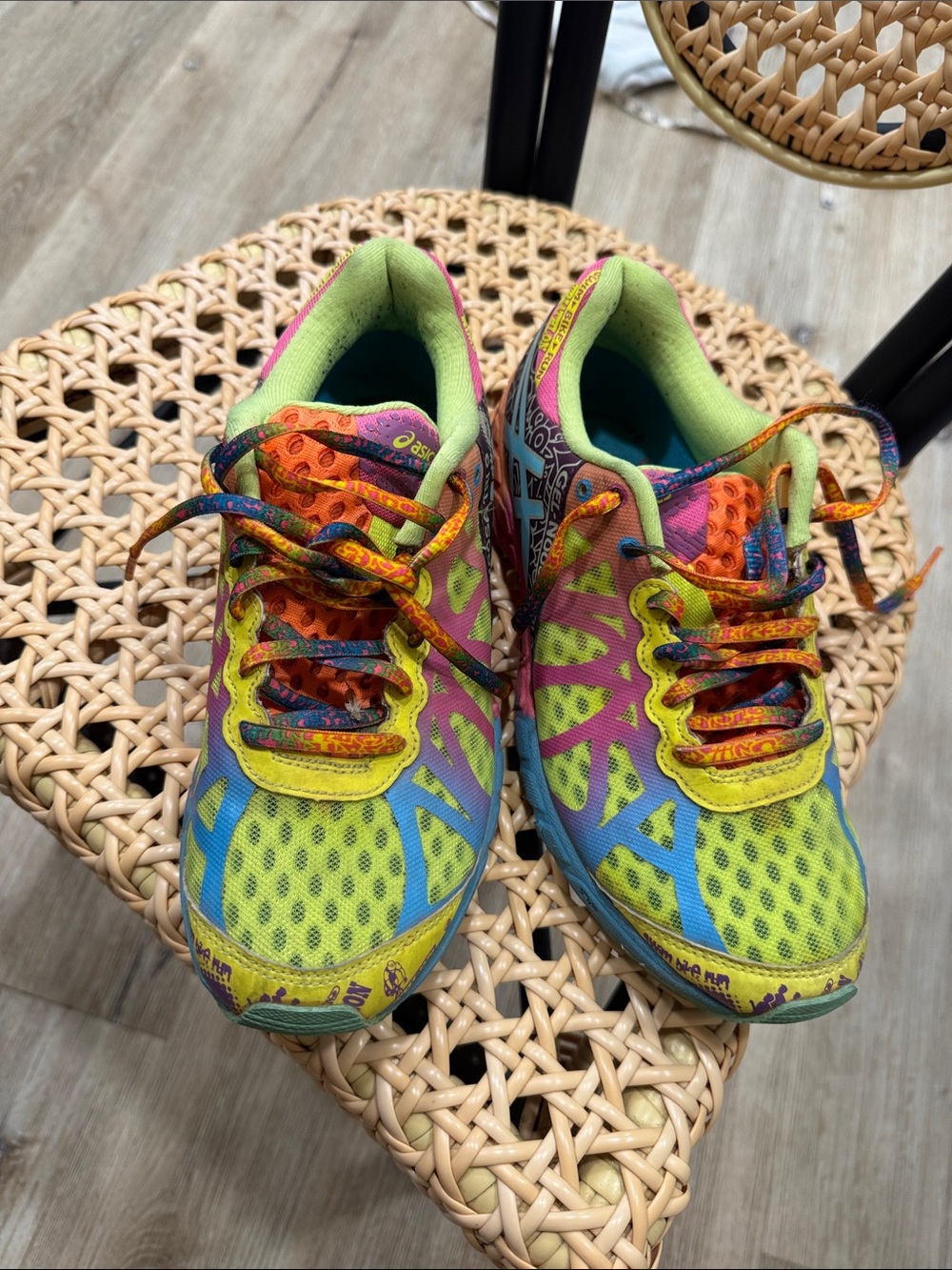 Asics Bright Multicolor Lace-Up Sneakers - Picture 2 of 4